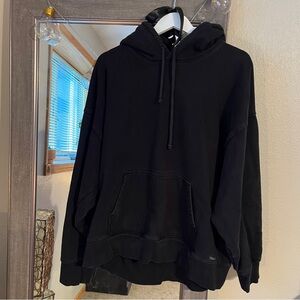 Aritzia TNA Sweatfleece Boyfriend Fit Black Hoodie
